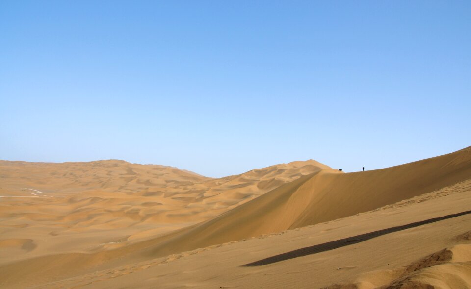 Desert sand dune photo