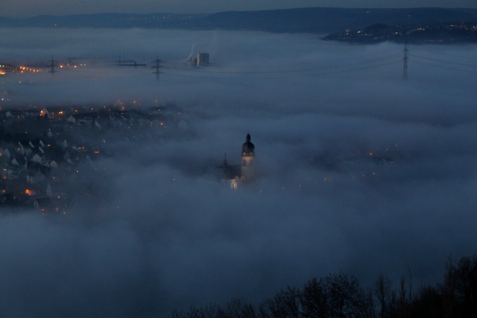 Koblenz fortress night photograph