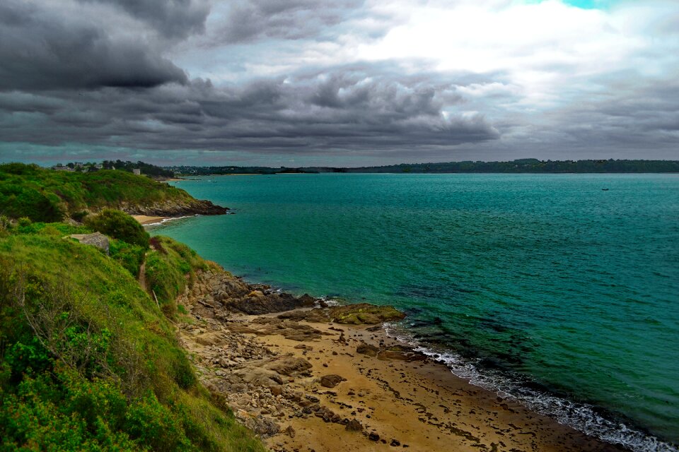 Beach green turquoise photo