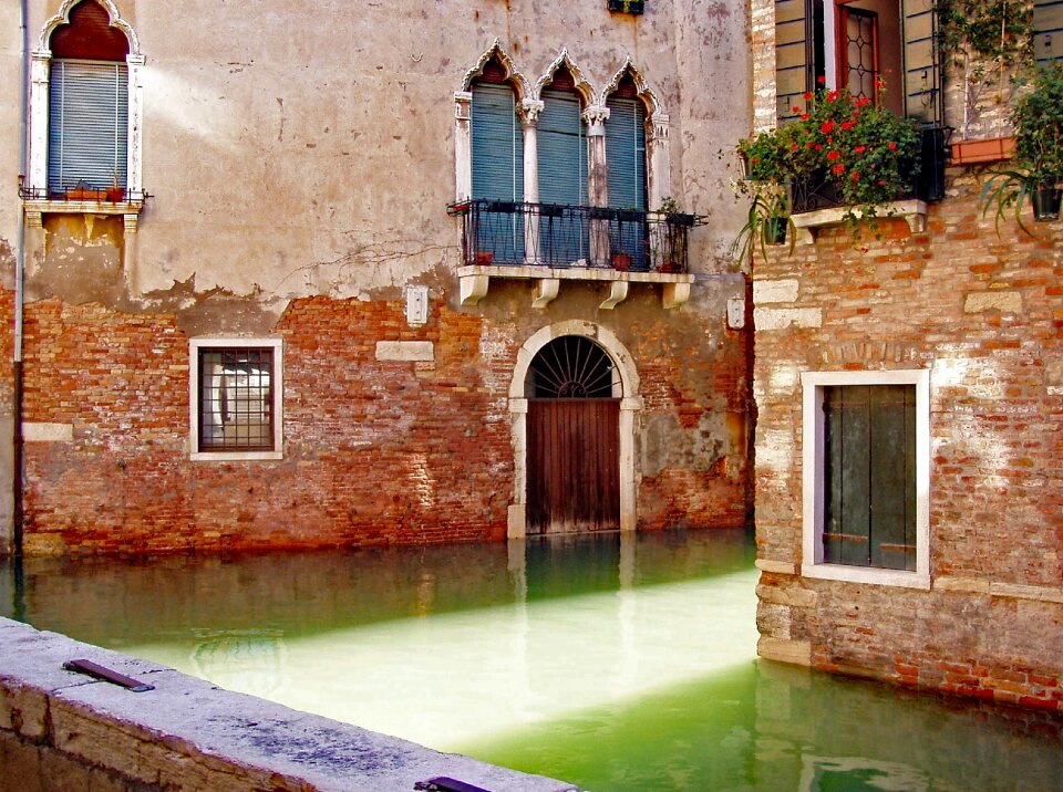Road water buildings