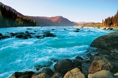 China kala si lake in xinjiang the scenery