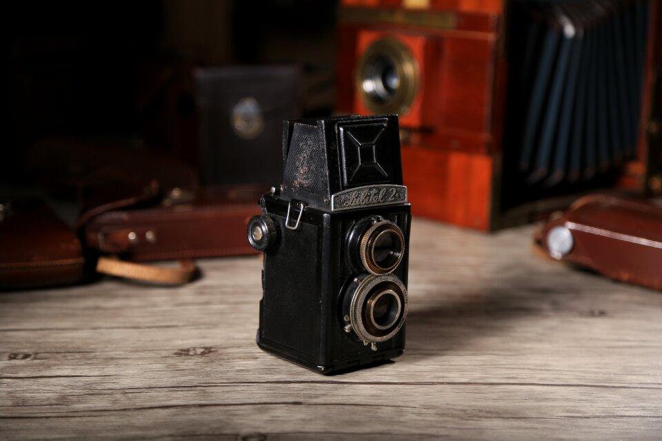 Twin-lens reflex camera us department of imaging old camera photo