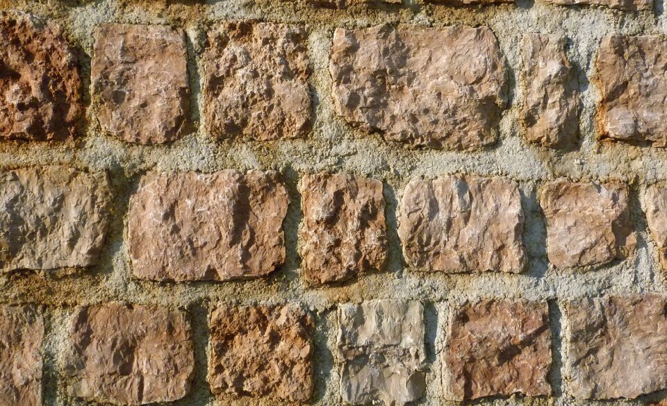 Wall stone wall rock