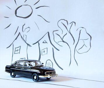 Miniature black toy