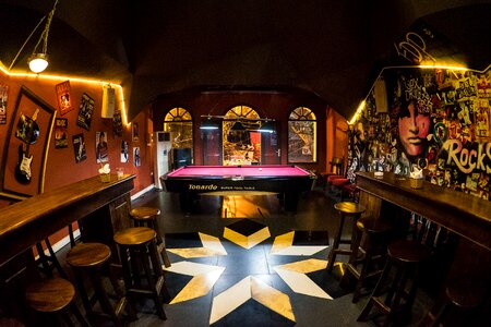 Bar billiards room