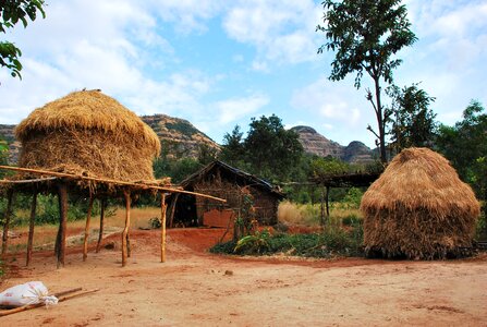 Rural landscape house