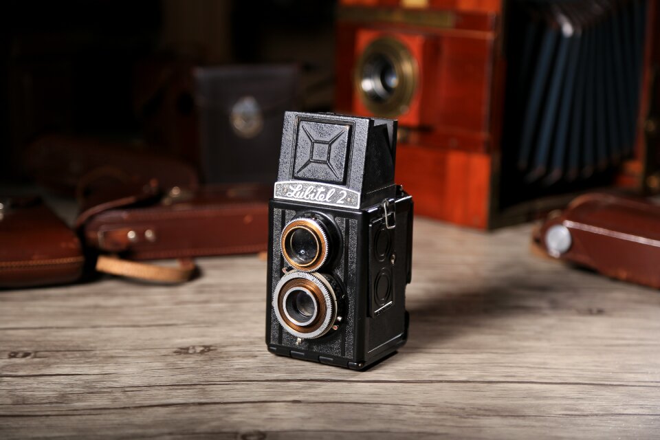 Twin-lens reflex camera us department of imaging old camera