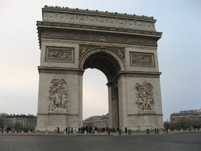 Triumphal arch paris france