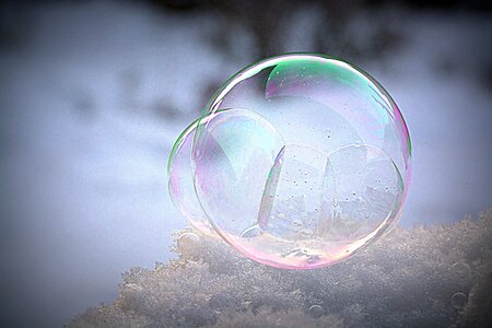 Cold snow ball photo