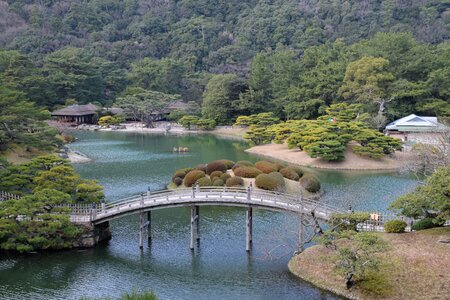 Takamatsu lake bridge photo