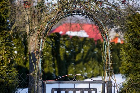 Bow garden entrance