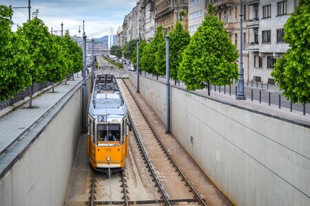 Budapest hungary tramway photo