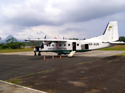 Airport runway travel photo