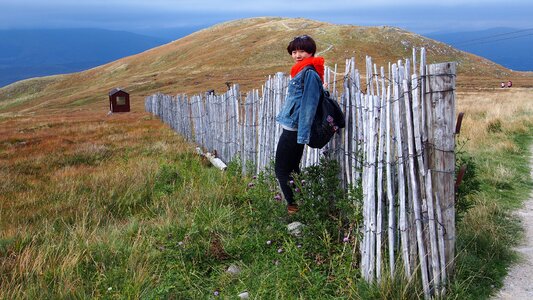 The scenery fence in rural areas