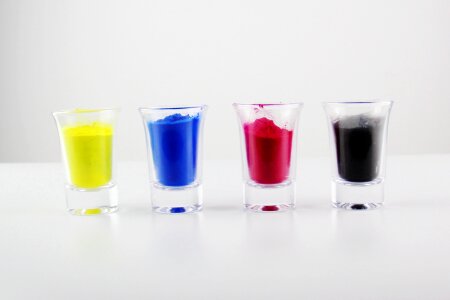 Glass powder pigment