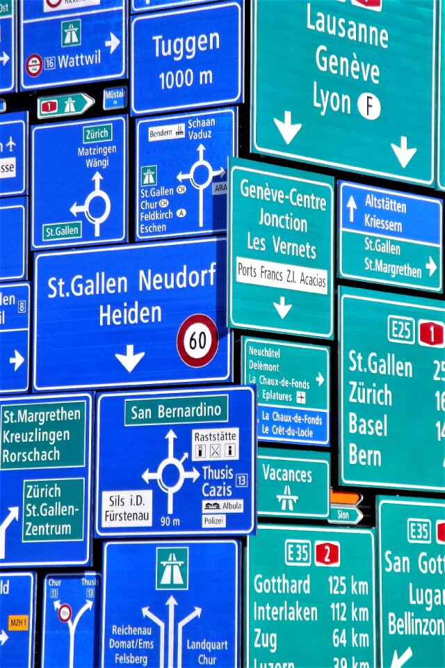 Street sign poster traffic