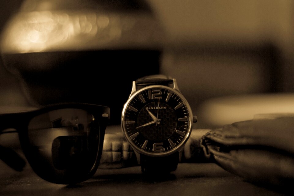 Clock brown clock