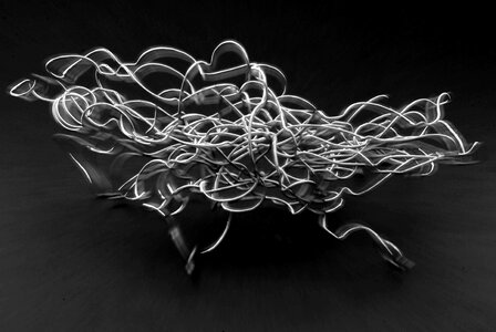 Sculpture tangled art