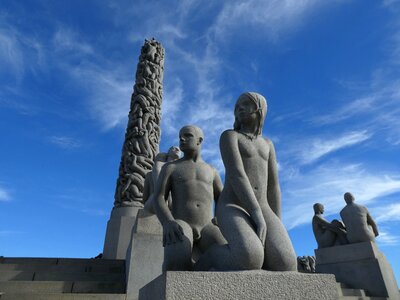 Oslo vigeland park statue