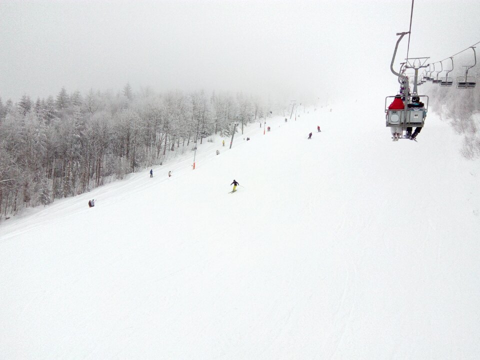 Landscape mountains snow