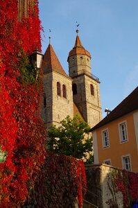 Autumn tower fall foliage