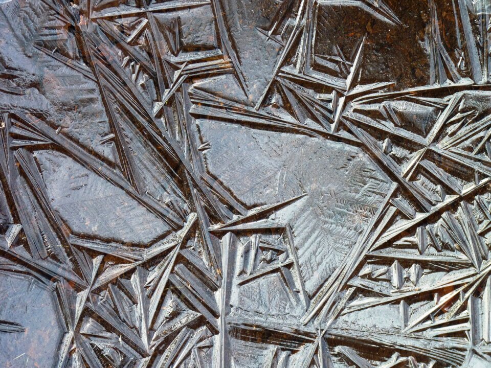 Ice pattern winter