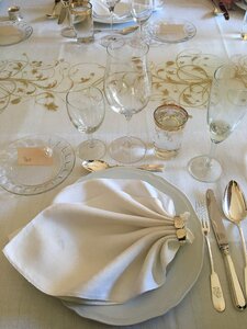 Dinner table setting photo