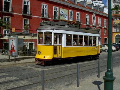 Portugal gray bus photo