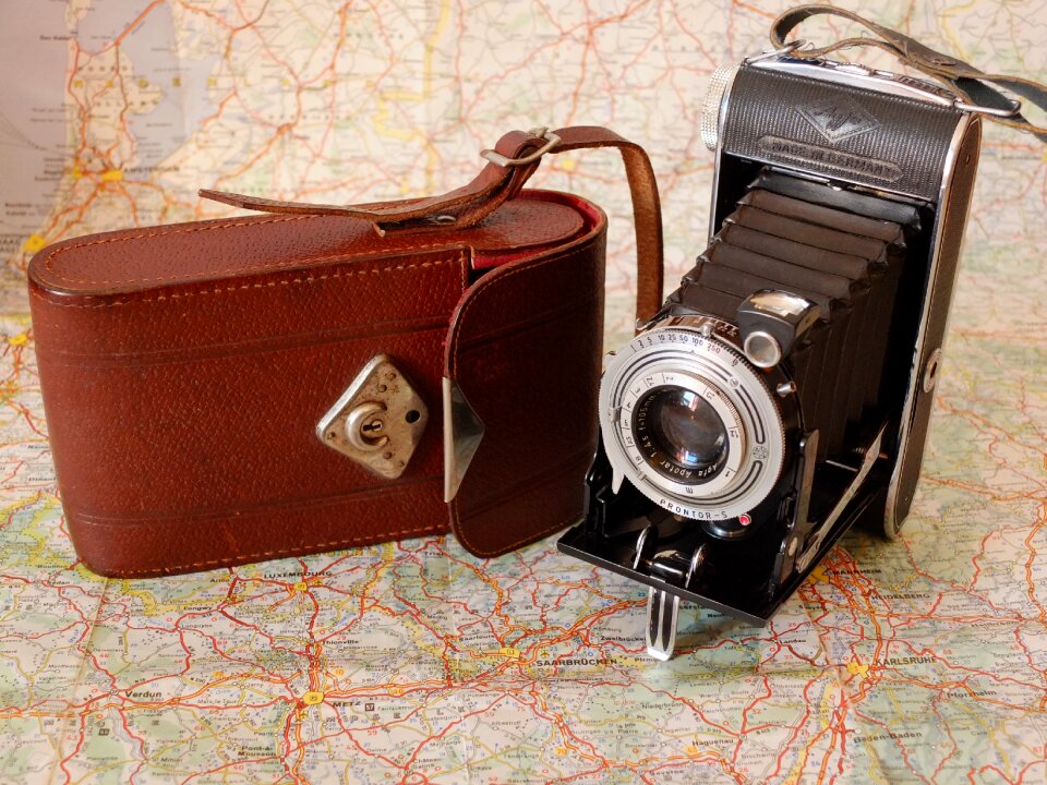 Old photography photo camera