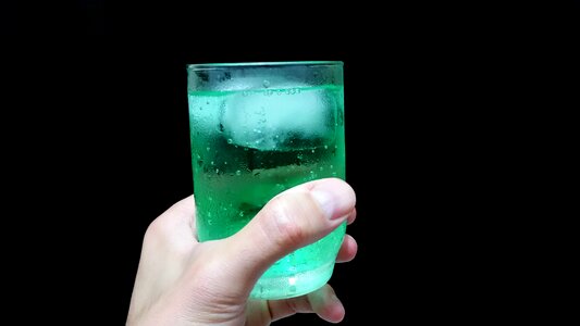Hand glass endless background