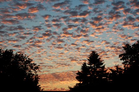 Orange sky landscape nature