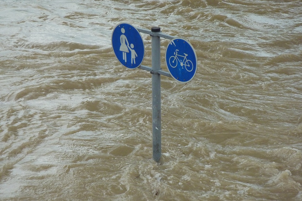 Water flooding flooded