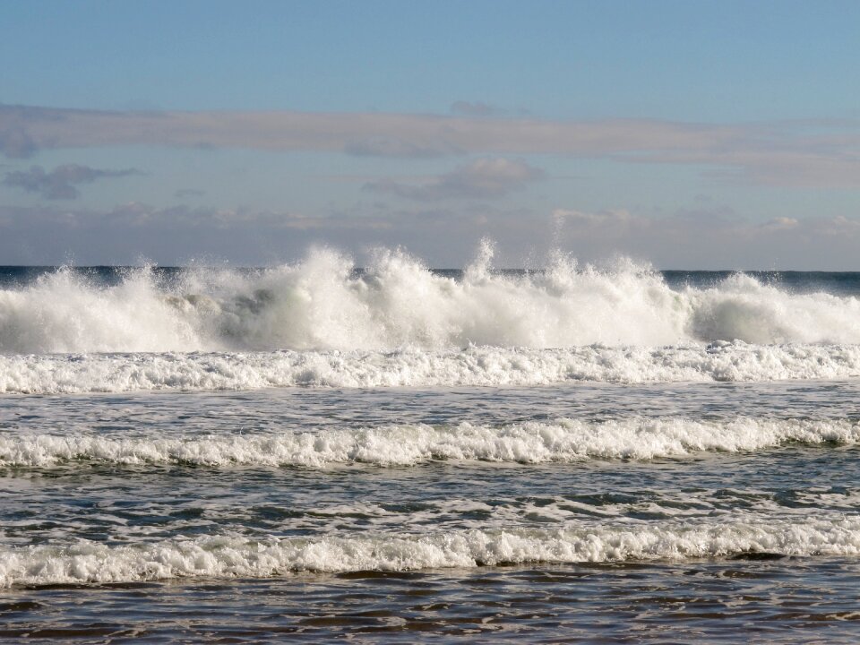 Water cloud beach photo