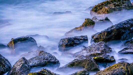 Stone blue nature