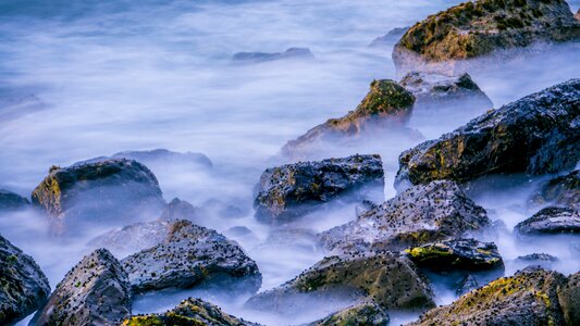 Stone blue nature photo