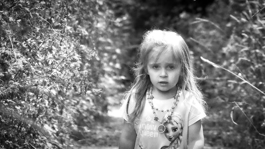 Black white blaack and white outdoor portrait