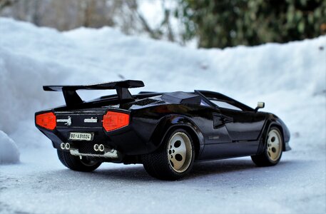 Black sports car toys