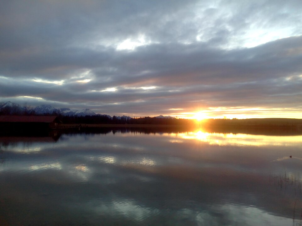 Abendstimmung twilight lake