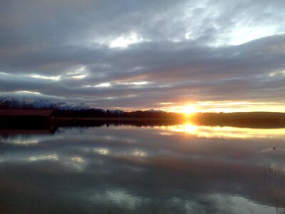 Abendstimmung twilight lake photo