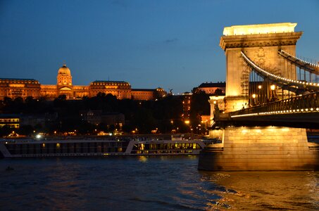 Danube night river photo