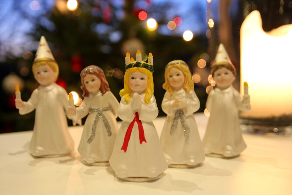Christmas decorations lucia festival lucia celebration