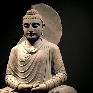 Ancient brown buddha