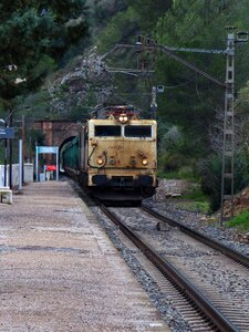 Station locomotive goods photo