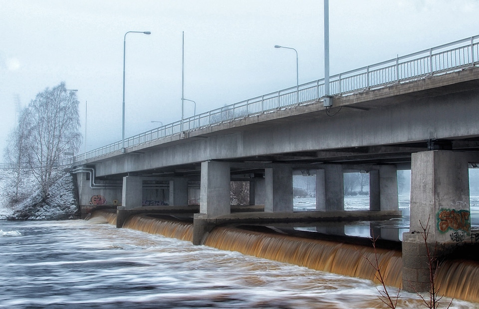 River flow winter