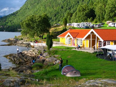 Norway fjord camping