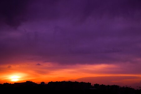 Sunset sky colors photo