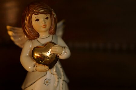 Christmas angel advent candles photo