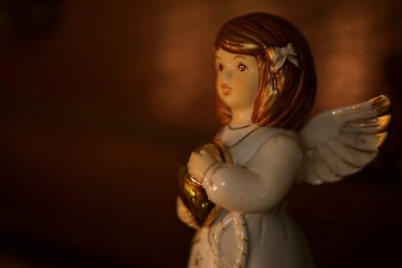 Christmas angel advent candles photo