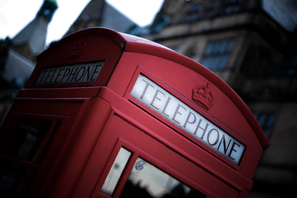 Red phone booth england