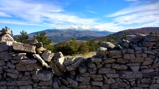 Mountain stone landscape